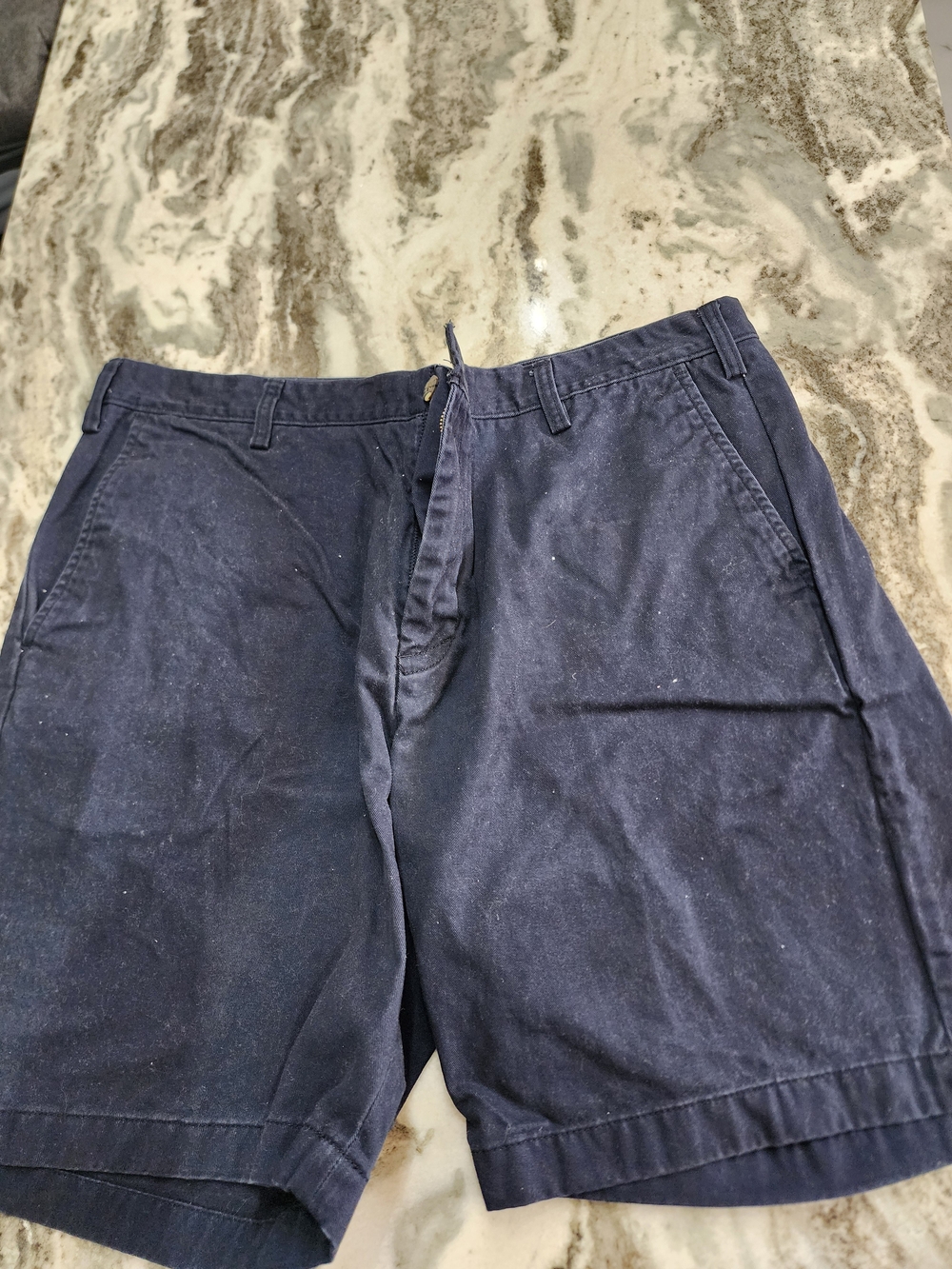 Nautica Navy Cotton Chino Shorts